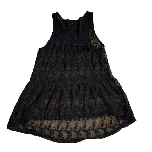 Express Womens Flowy Lace Tank Top-Black-Size S-GUC - Picture 5 of 5